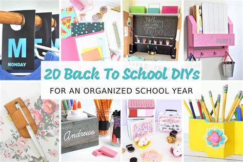 20 Back To School Diys For An Organized School Year 5 Minutes For Mom