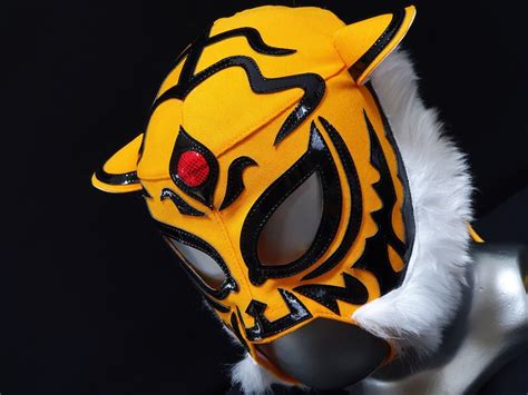 Tiger Mask Wrestling Mask Luchador Costume Wrestler Lucha Etsy Uk
