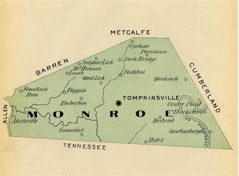Historical Overview Of Monroe County Kentucky By Philip Thomason And