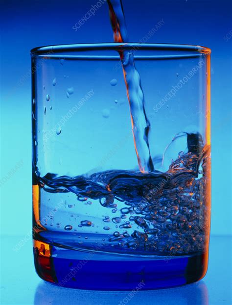 Drinking Water Pouring Into A Glass Stock Image H1100829 Science