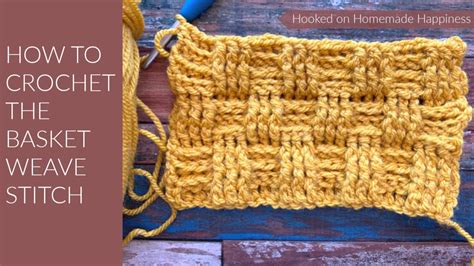 How To Crochet The Basketweave Stitch Youtube