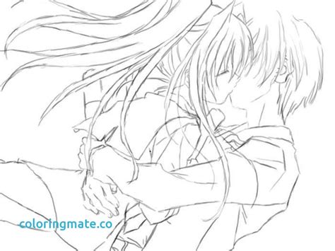 Anime Kissing Coloring Pages At GetColorings Free Printable