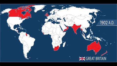 Rise And Fall Of The British Empire In Map Every Year Video British