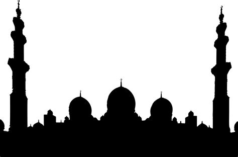 Mosque Silhouette Or Masjid Transparent Download Png Image