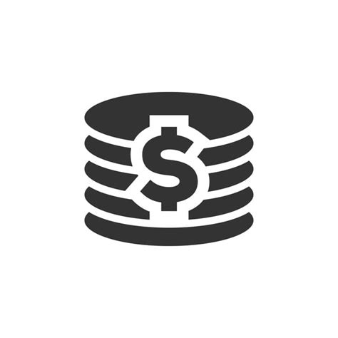 Coin Stack Icon Graphic Design Template Vector Coin Icons Template