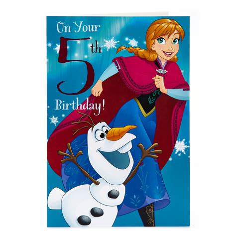 Check spelling or type a new query. Buy Frozen 5th Birthday Card for GBP 0.99 | Card Factory UK