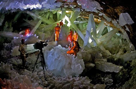 Cave Of The Crystals 980 Ft Below Ground In Mexico It Is Extremely