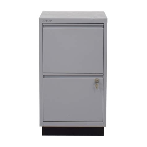 A filing cabinet (or sometimes file cabinet in american english) is a piece of office furniture for storing paper documents in file folders. 70% OFF - Bisley Bisley Grey Two-Drawer Filing Cabinet ...