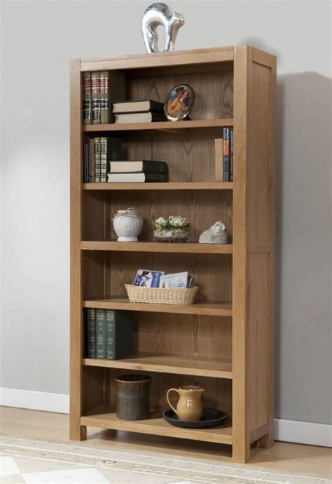 Aylesbury Contemporary Light Oak 6ft Bookcase Oak Furniture Uk