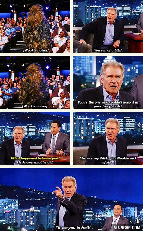 Harrison Ford On Jimmy Kimmel 9GAG