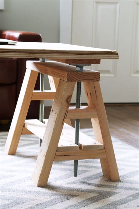 Diy Wooden Sawhorse Table Projects For Your Home Wooden Home