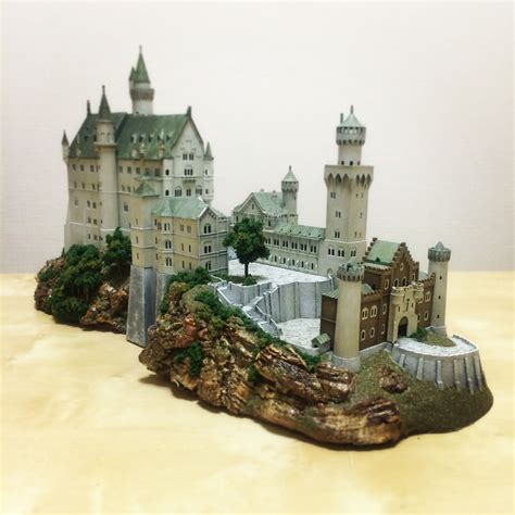 Schloss Neuschwanstein Plastic Modelcastlebuilding Real Castles