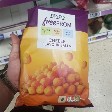 Tesco Free From Cheese Flavored Balls 150g Vegan Food Uk