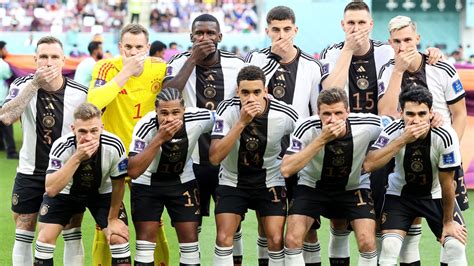 Germany Players Cover Mouths In Protest Against Fifa Clampdown On Free