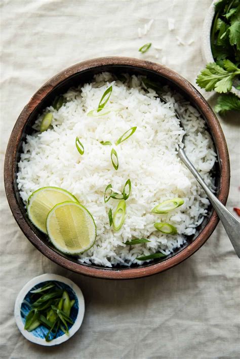 Simple Coconut Rice With Hint Of Lime Healthy Nibbles By Lisa Lin