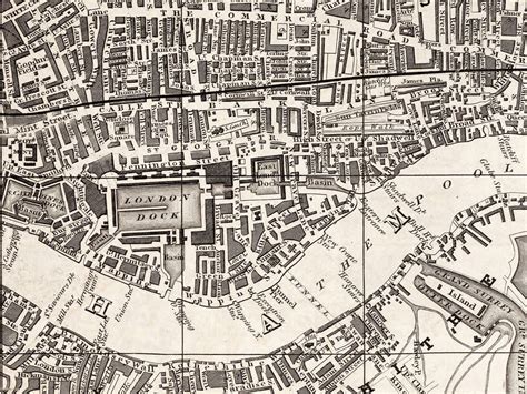 Old Map Of London England 1851 Vintage Map Wall Map Print Vintage