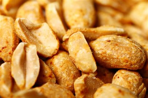 Free Photo Closeup Of Fried Peanuts