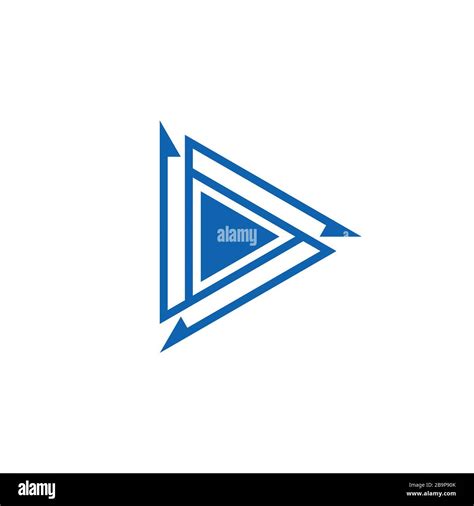Letter D Triangle Arrow Logo Vector Stock Vector Image And Art Alamy