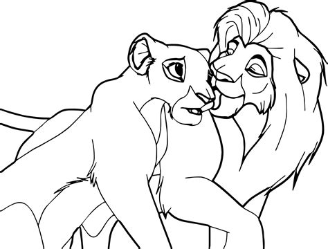 The lion king coloring pages. Lion King Coloring Pages Simba And Nala at GetDrawings ...
