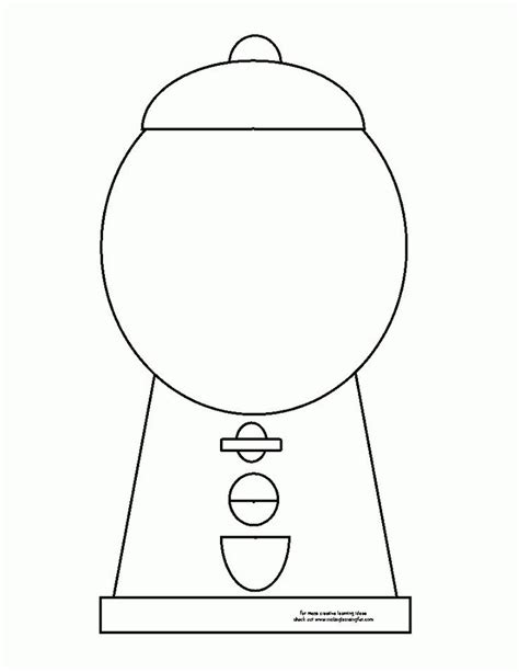 Pencil Coloring Page Gumball Machine Coloring Page Gumball Clipart