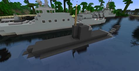 Military Ships Pack 6 Schematics Submarine Minecraft Project