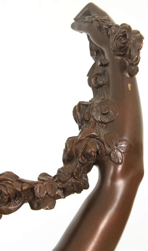 Lot J B Germain Bronze Sculpture Of A Woman