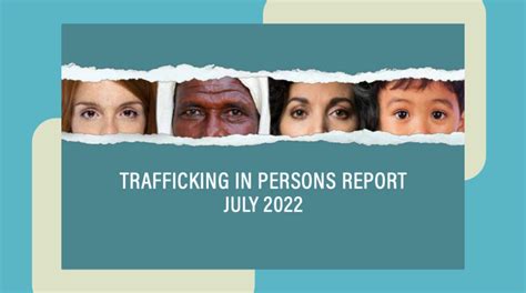 What Is The Trafficking In Persons Report Human Trafficking Institute