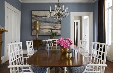 Love The Color Dining Room In Bluegrey Dining Room Blue Dining