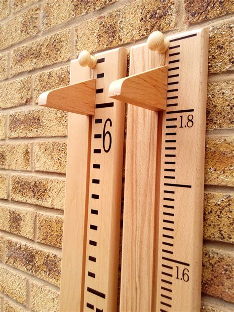 Handmade Wooden Growth Height Chart Childrens Height Etsy