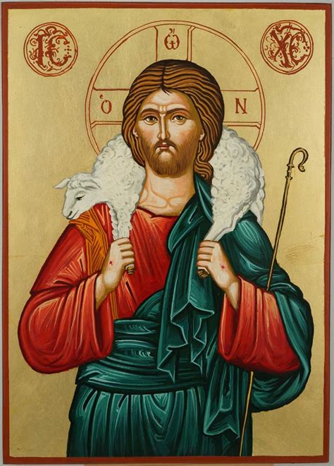Jesus The Good Shepherd Orthodox Icon Blessedmart