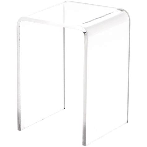 Plymor Clear Acrylic Vertical Square Display Riser 3 H X 2 W X 2 D