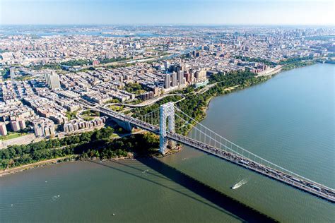 Aerial View Of George Washington Bridge New Yorknew Jersey
