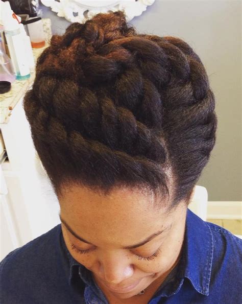 Natural hair updo natural hair care natural hair styles black girls hairstyles cute hairstyles wedding hairstyles short bride shaved nape updo tutorial. 60 Easy and Showy Protective Hairstyles for Natural Hair