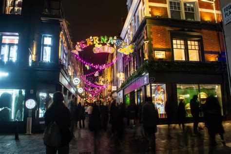 CARNABY STREET LONDON ENGLAND November Photograph Of Carnaby Street Christmas Lights