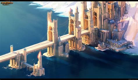 Bridge City Concept By Arsenixc Fantasy Settings And Landscapes In