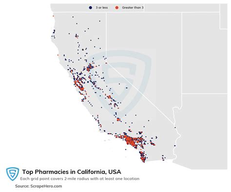 List of all top Pharmacies locations in California USA - ScrapeHero