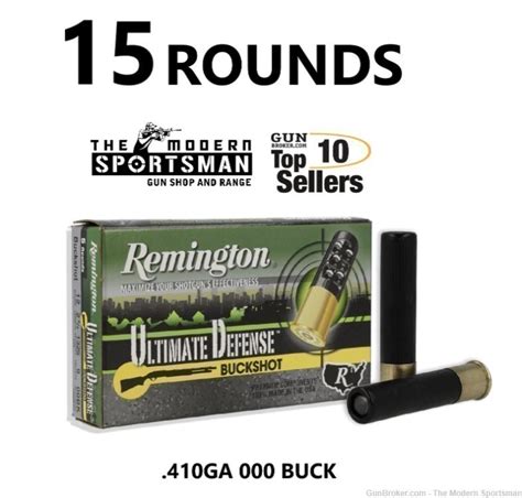 Remington 410 Gauge 000 Buckshot 410ga Ultimate Defense Shotshell 410