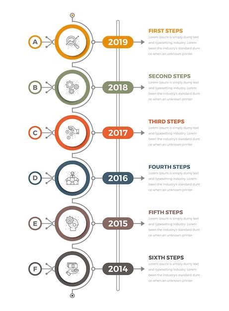 Premium Vector Modern Timeline Infographics