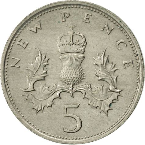Five Pence 1969 Coin From United Kingdom Online Coin Club