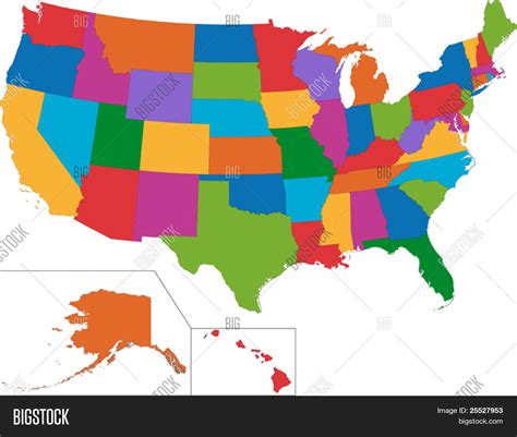 Vector Colorful Usa Vector And Photo Free Trial Bigstock