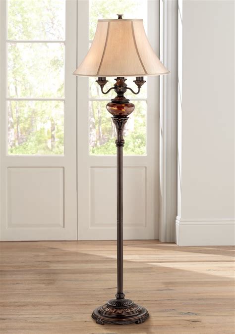 Barnes And Ivy Traditional Floor Lamp 4 Light Lush Bronze Tortoise