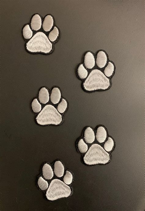 Iron On Paw Patches Or Sew On Paw Patches Paw Print Patches Etsy