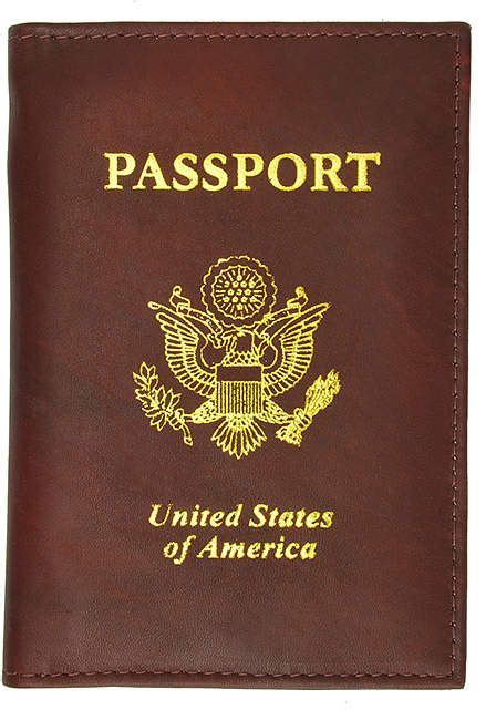 Burgundy Leather Cover Passport Leather Passport Cover Passport