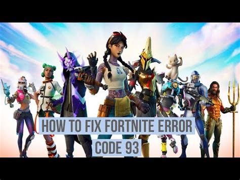 How To Fix Fortnite Error Code Youtube