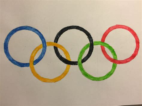 The olympic symbols are icons, flags and symbols used by the international olympic committee (ioc) to elevate the olympic games. Olympic Rings Drawing at GetDrawings.com | Free for ...