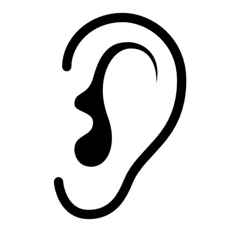 Ear Listen Icon Png Transparent Background Free Download 2641