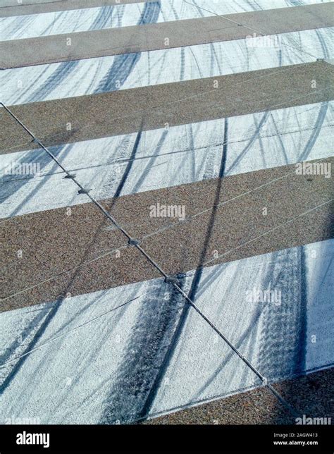A View Of Several Tyre Marks Leading Onto A Runway Stock Photo Alamy