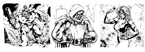 Alex Garner Dr Doom Titania Doombot In Mark Irwins Assorted Marvel