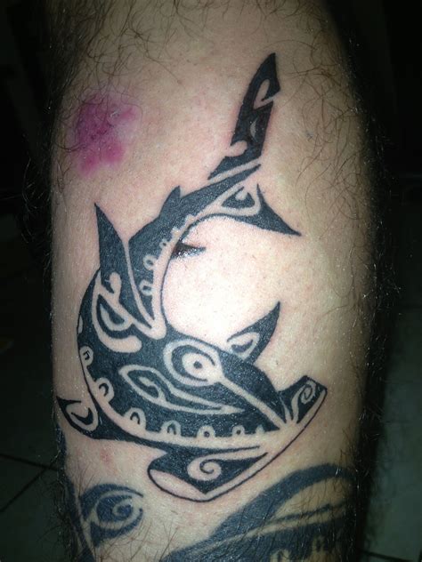 Tribal Hammerhead Shark Tattoo Shark Tattoos Tattoos Tribal Tattoos