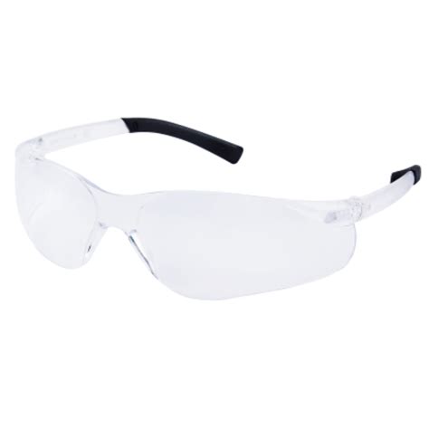 Workgard E3068 Clear Temple Black Tip Clear Lens Polycarbonate Safety Eyewear